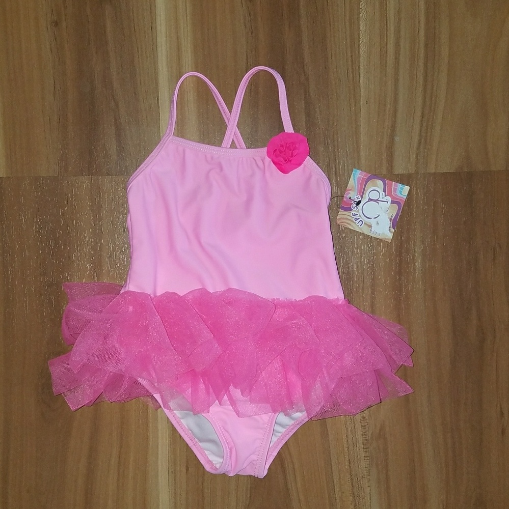 pink tutu swimsuit spf +50
